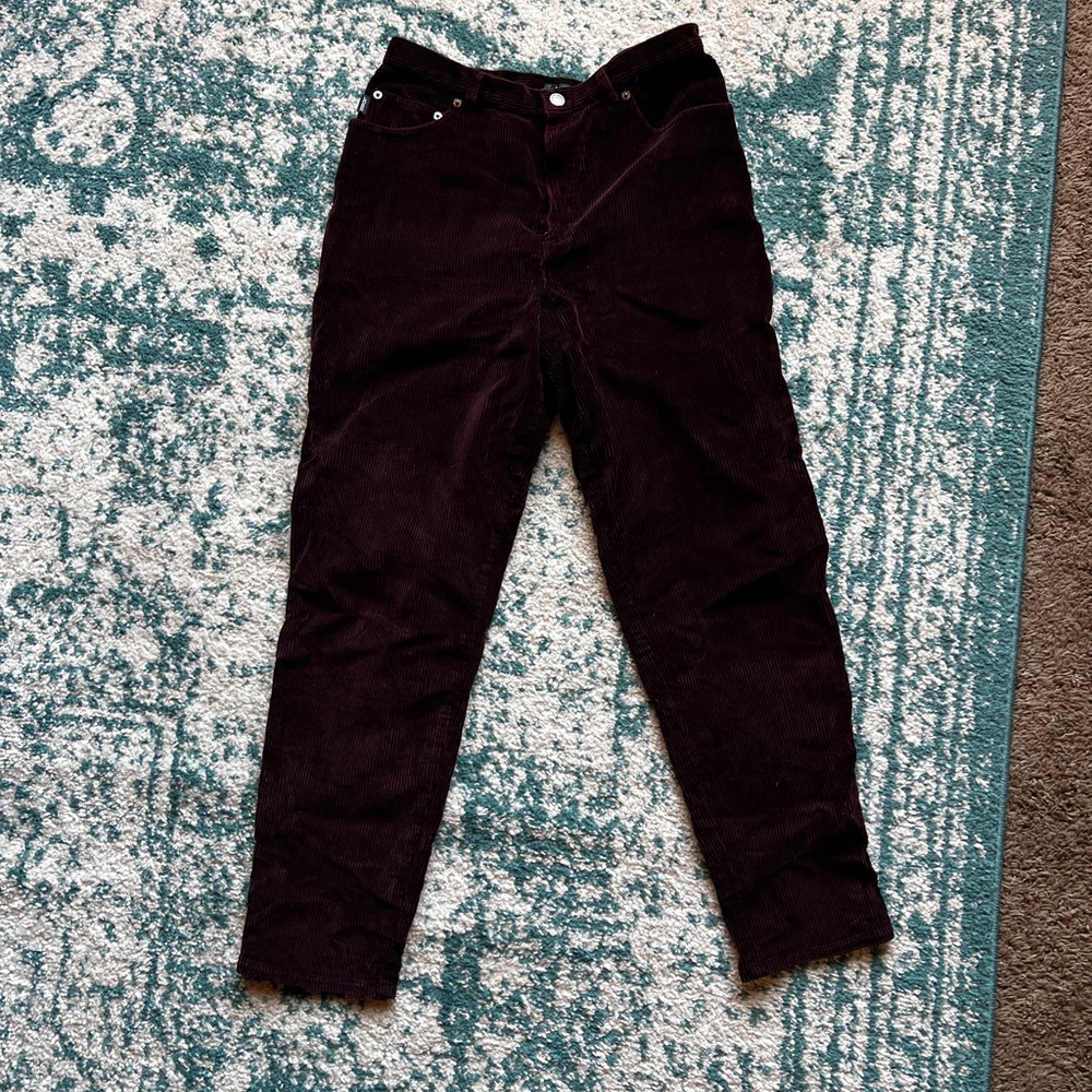 Ralph Lauren Rich Burgundy Corduroy Trousers